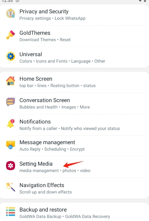 WhatsApp Plus Media Sharing